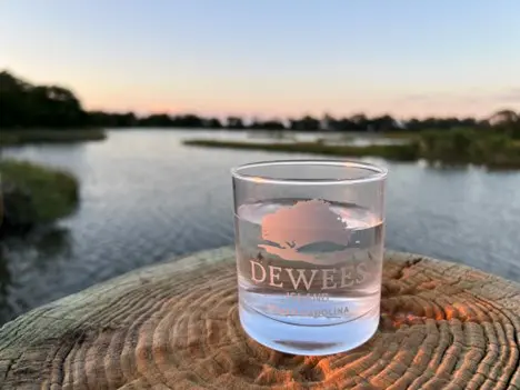 Drinking water from the Dewees Island Utility Corp